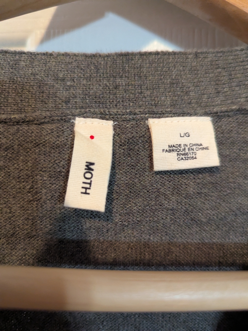 Moth Gray Ruffle-Trim Button Cardigan - Picture 3 of 4